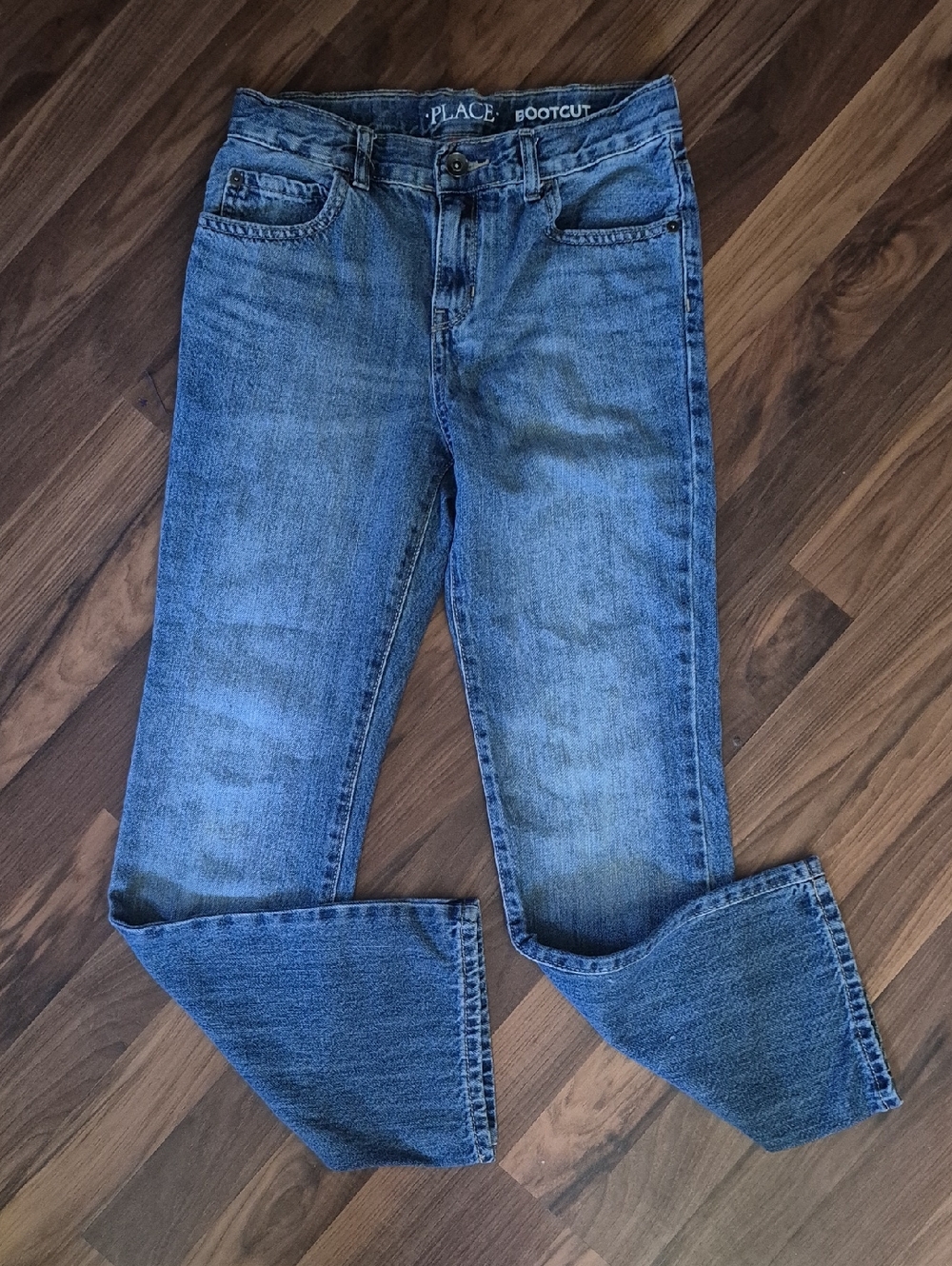 The Children's Place Bootcut Jeans - Blue Denim Boys 10